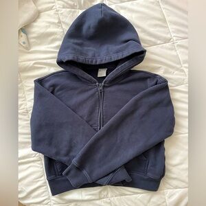 TNA boxy zip up sweater